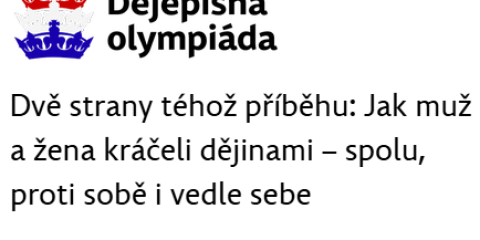 Dějepisná olympiáda 2025/26 - školní kolo